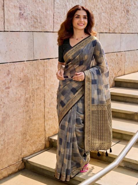 ASOPALAV by SHREE SHYAM FASHION fancy designer Soft LINEN COTTON fabric saree wholesale with Fancy latkan