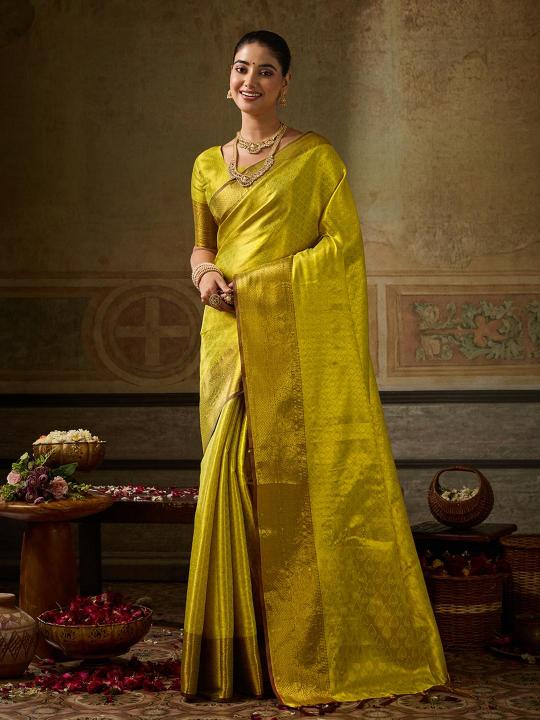 KANCHIPATTU SILK by SHREE SHYAM FASHION fancy designer Kanchivaram Silk fabric saree wholesale with Fancy latkan
