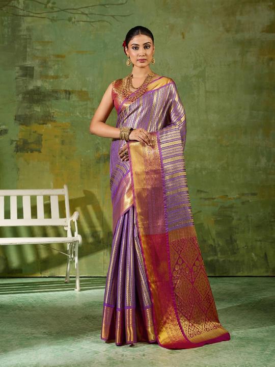 TIRUMALA SILK by SHREE SHYAM FASHION fancy designer Kanchivaram Silk fabric saree wholesale with Fancy latkan