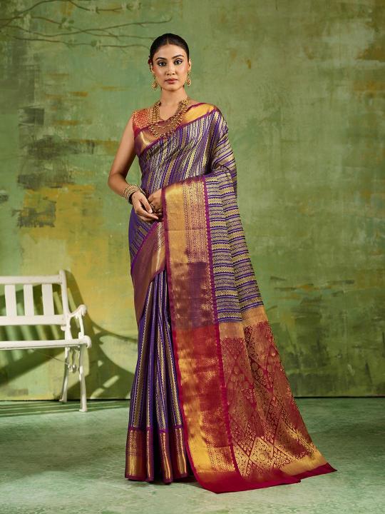 TIRUMALA SILK by SHREE SHYAM FASHION fancy designer Kanchivaram Silk fabric saree wholesale with Fancy latkan