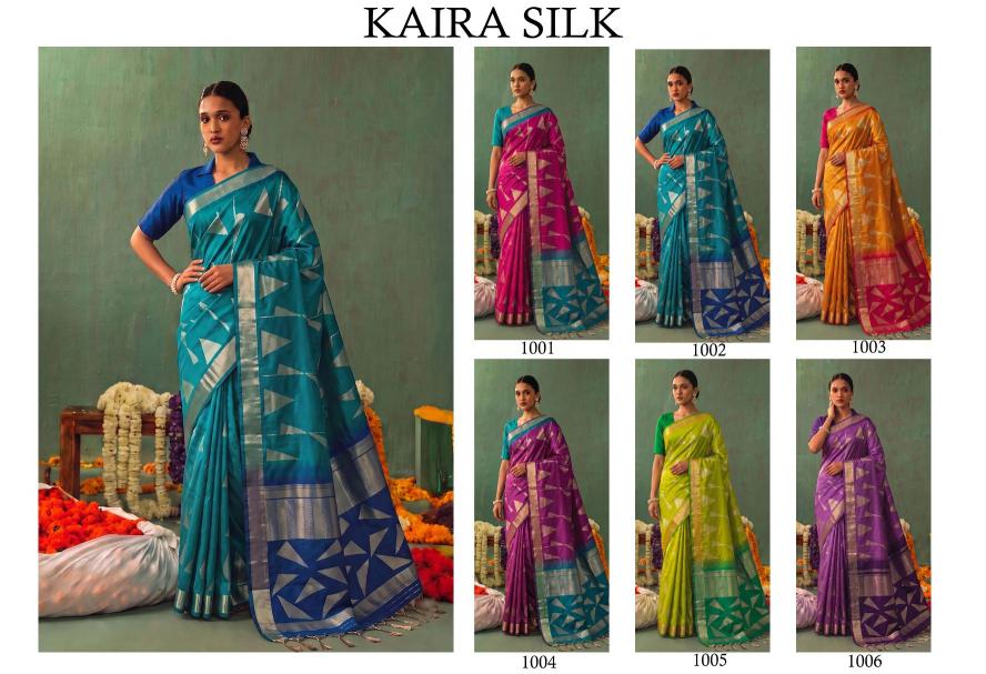 KAIRA SILK by SHREE SHYAM FASHION fancy designer Soft Silk fabric saree wholesale with Fancy latkan