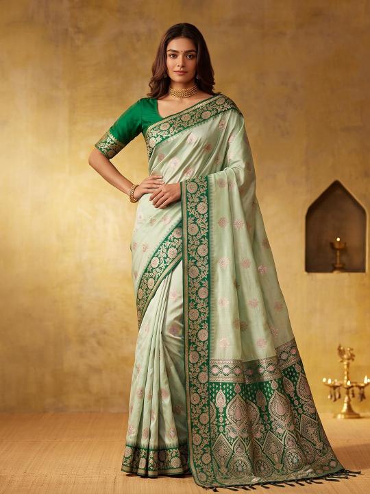 GEETANJALI by SHREE SHYAM FASHION fancy designer Soft Silk BLEND fabric saree wholesale with Fancy latkan