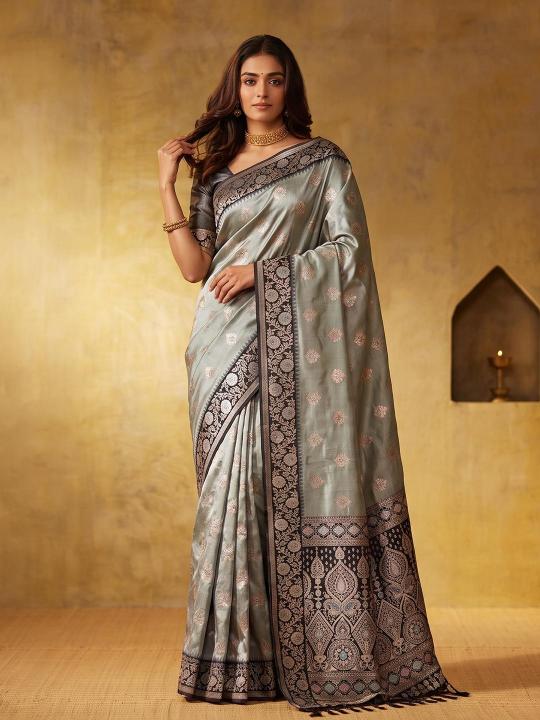 GEETANJALI by SHREE SHYAM FASHION fancy designer Soft Silk BLEND fabric saree wholesale with Fancy latkan