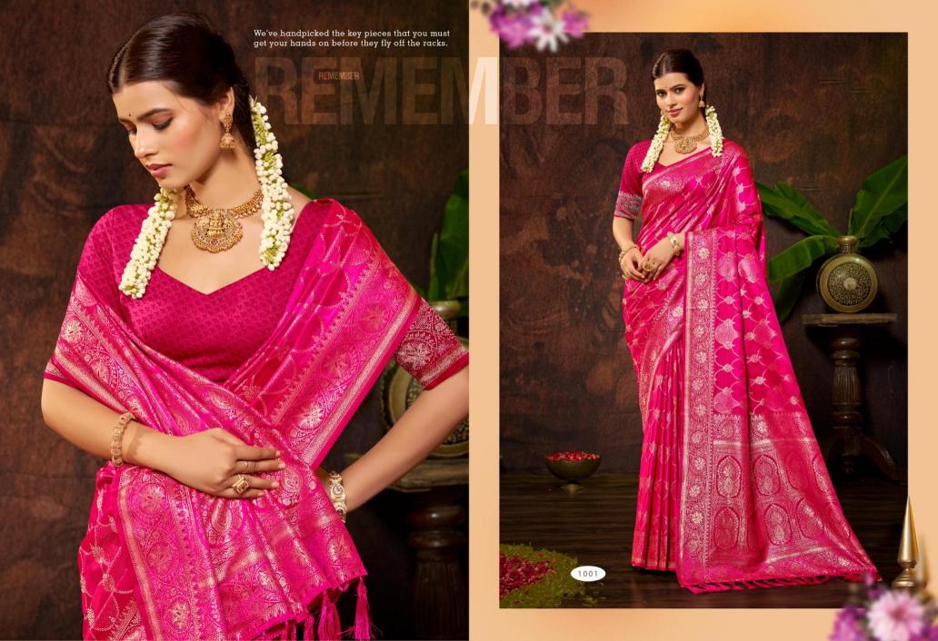 Bunawat - CHETNYA Sangam Prints Satin Silk Woven Work Traditional Saree