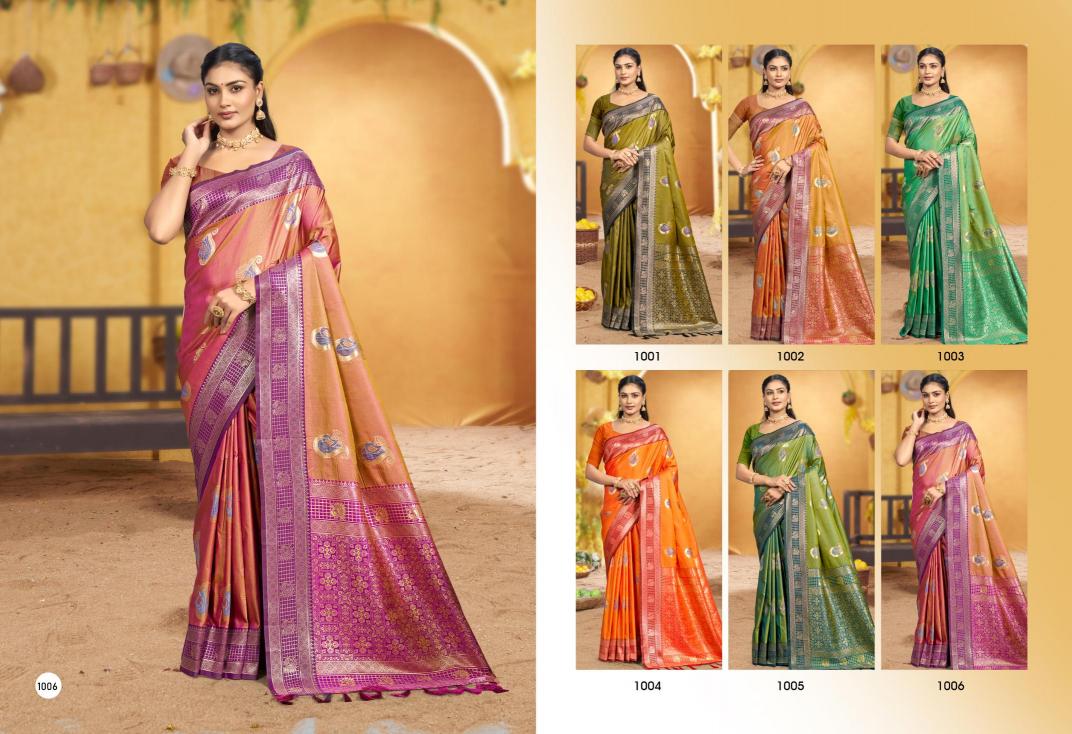 Bunawat - RANGRAZ-03 Sangam Prints Soft Silk Woven Work Traditional Saree