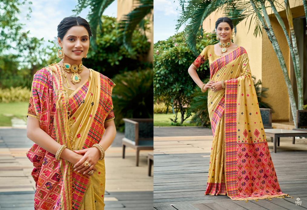 Bunawat - GLORIUS SILK Sangam Prints Assam Silk Woven Work Traditional Saree