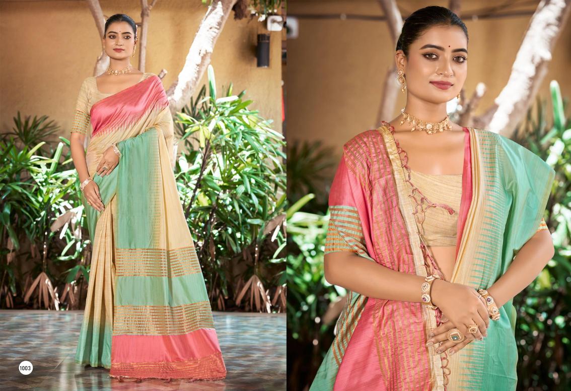 Bunawat - LAVINA SILK-02 Sangam Prints Slub Silk Woven Work Traditional Saree