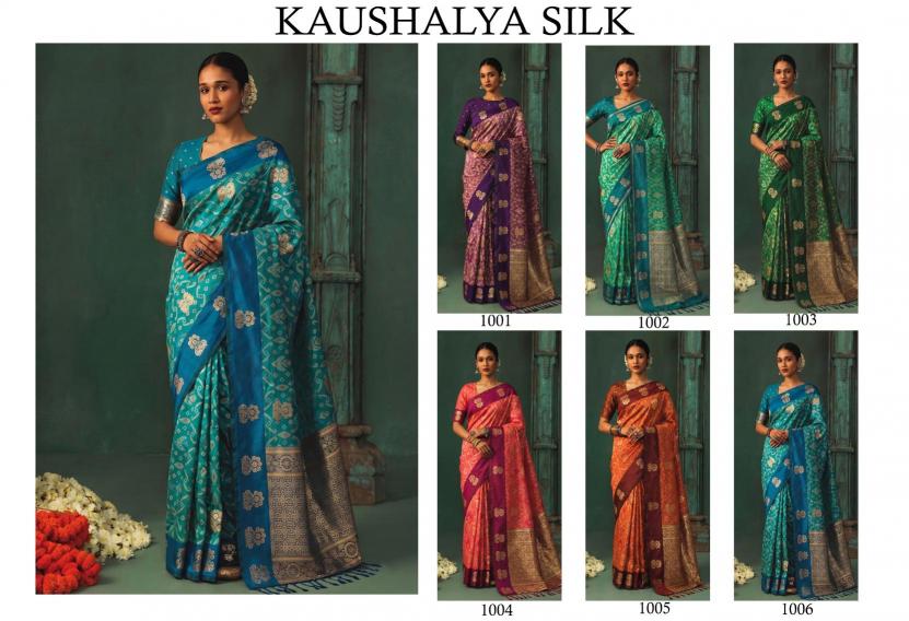 KAUSHALYA SILK by SHREE SHYAM FASHION fancy designer Soft Silk fabric saree wholesale with Fancy latkan