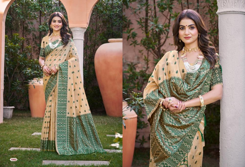 Bunawat - SIKHAR SILK Sangam Prints Assam Silk Woven Work Traditional Saree