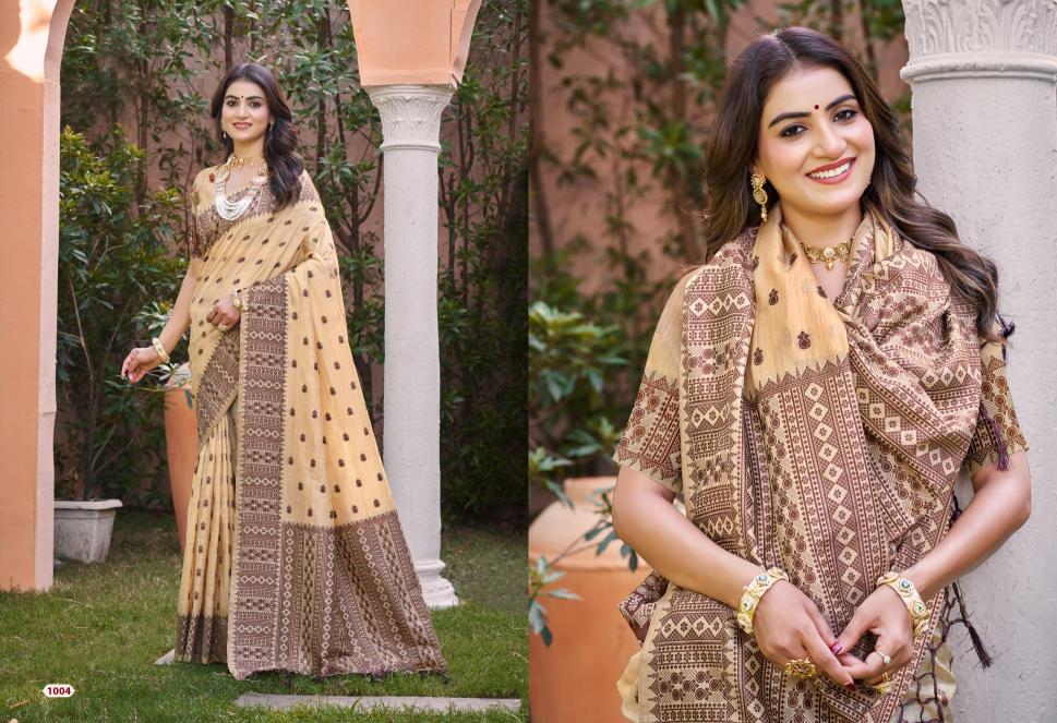 Bunawat - SIKHAR SILK Sangam Prints Assam Silk Woven Work Traditional Saree