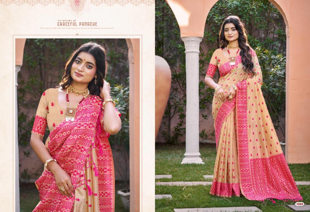 Bunawat - SIKHAR SILK Sangam Prints Assam Silk Woven Work Traditional Saree