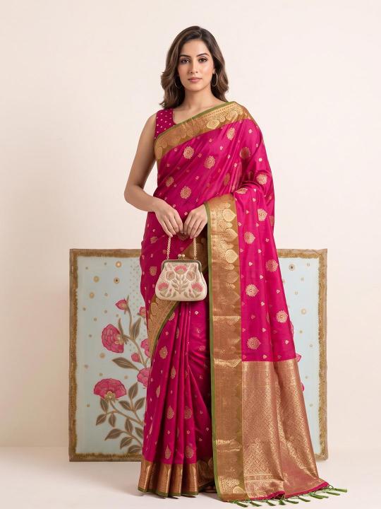 DEVANSHI by SHREE SHYAM FASHION fancy designer Soft Silk fabric saree wholesale with Fancy latkan