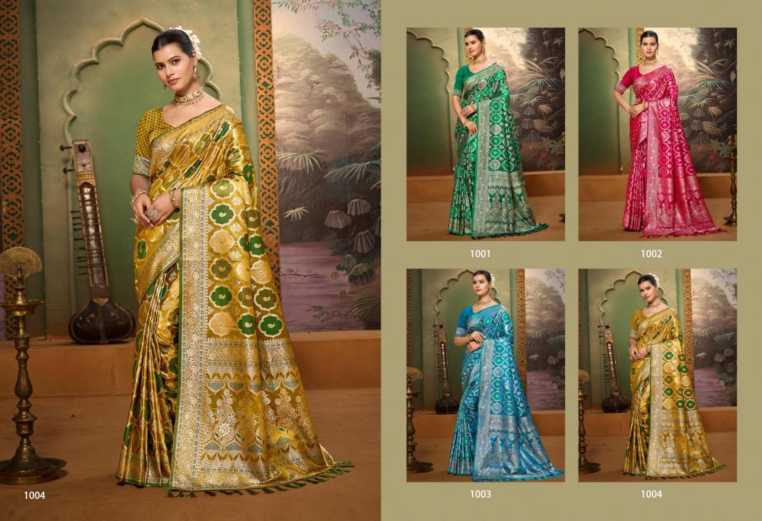 Bunawat - CHETNYA VOL-03 Sangam Prints Satin Silk Woven Work Traditional Saree
