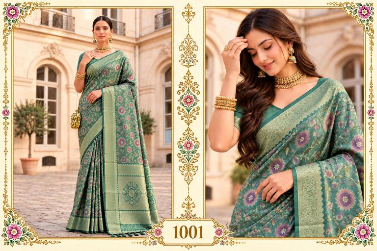 Bunawat - Najrana Vol-01 Sangam Prints Banarsi Silk Woven Work Traditional Saree