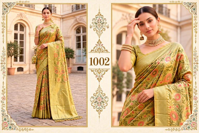 Bunawat - Najrana Vol-01 Sangam Prints Banarsi Silk Woven Work Traditional Saree
