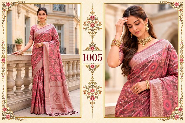 Bunawat - Najrana Vol-01 Sangam Prints Banarsi Silk Woven Work Traditional Saree
