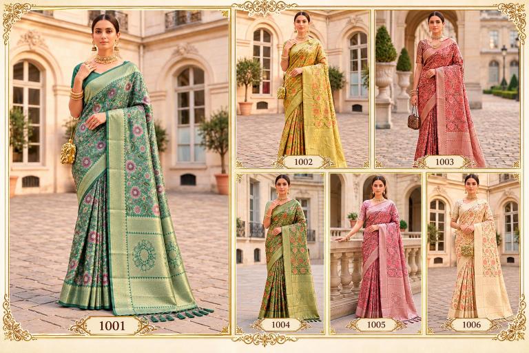 Bunawat - Najrana Vol-01 Sangam Prints Banarsi Silk Woven Work Traditional Saree