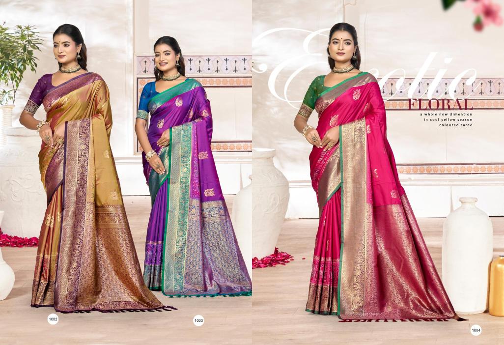 Bunawat - KAVYA SILK Sangam Prints Soft Silk Woven Work Traditional Saree