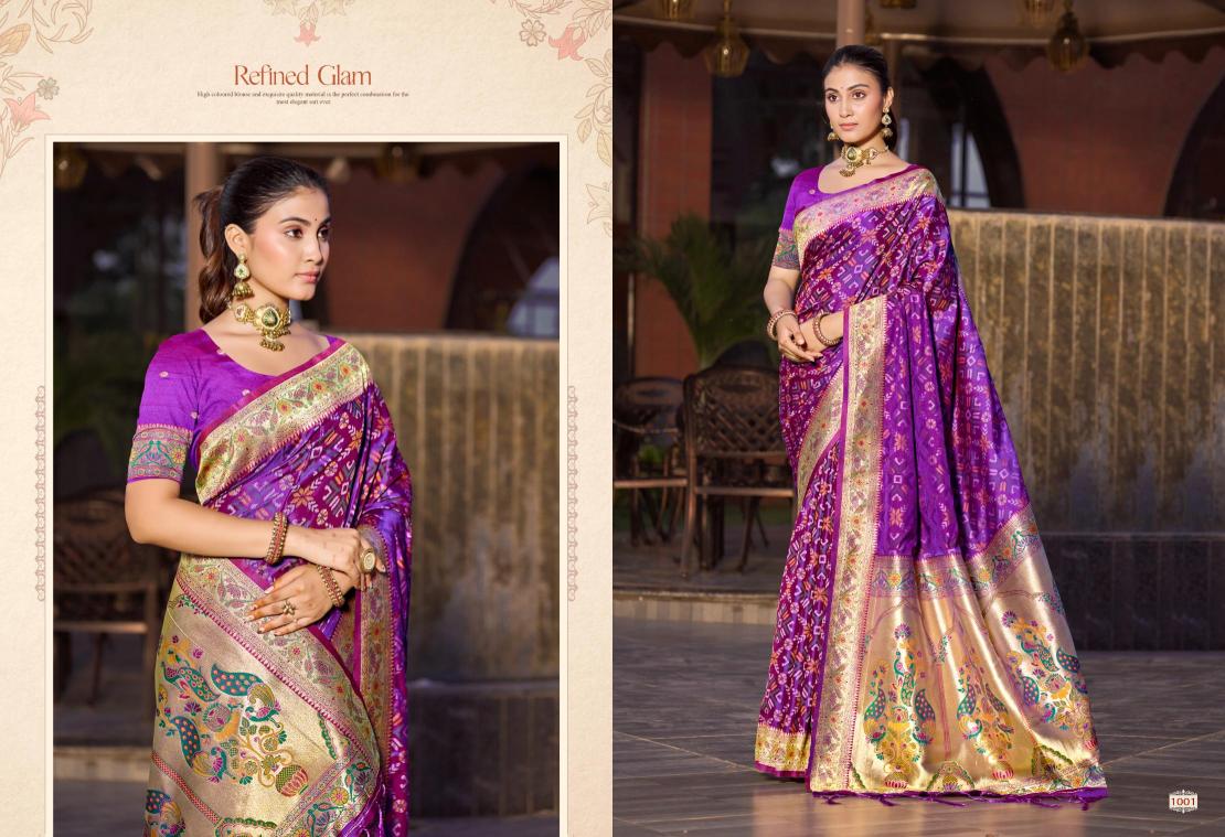 Bunawat - BANDHANI SILK Sangam Prints Soft Silk Woven Work Traditional Saree