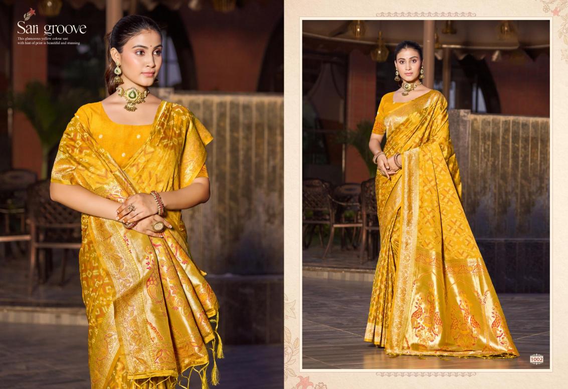 Bunawat - BANDHANI SILK Sangam Prints Soft Silk Woven Work Traditional Saree
