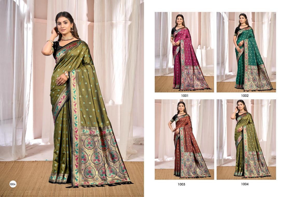 Bunawat - SONAM SILK VOL-04 Sangam Prints Soft Silk Woven Work Traditional Saree
