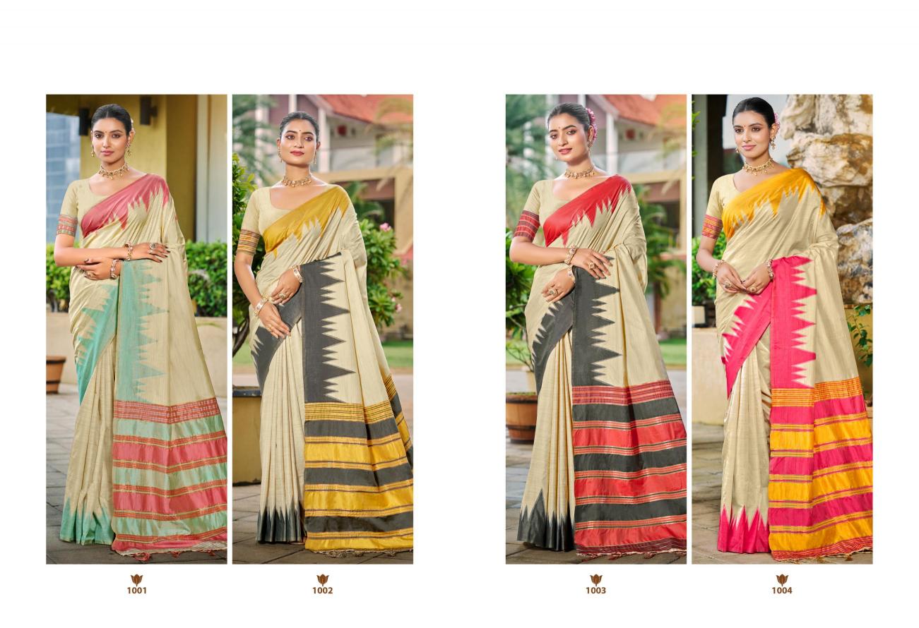 Bunawat - LAVINA SILK-03 Sangam Prints Slub Silk Woven Work Traditional Saree