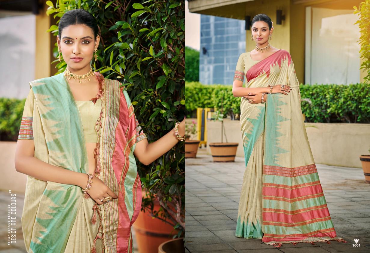 Bunawat - LAVINA SILK-03 Sangam Prints Slub Silk Woven Work Traditional Saree
