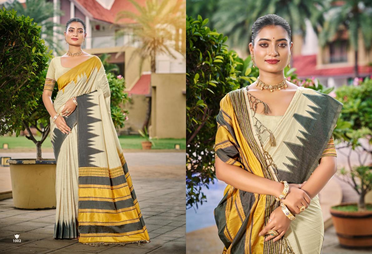 Bunawat - LAVINA SILK-03 Sangam Prints Slub Silk Woven Work Traditional Saree